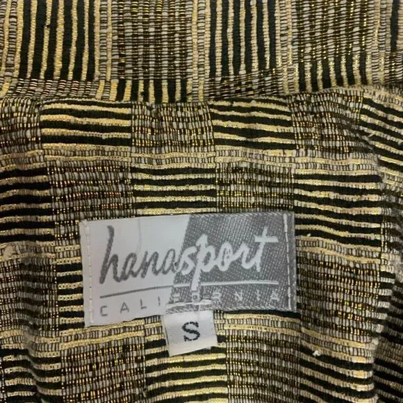 Vintage Retro 80’s Silk Gold Texture Bomber Jacket - Picture 9 of 12